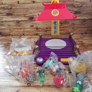 Purple and Pink Kids Play Arena with Yellow Accents Action Playset